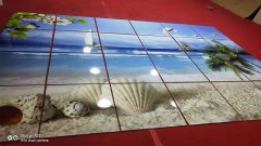 背景墙成品出货展示二十三——沙滩贝壳