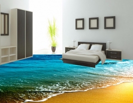 【金色沙滩】3D背景墙、3D地砖、3D瓷砖定制